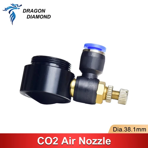 Imagen 2 del producto Boquilla de aire CO2 Dia.20 FL38.1mm lente láser cabezal láser boquilla corta para máquina cortadora láser Co2