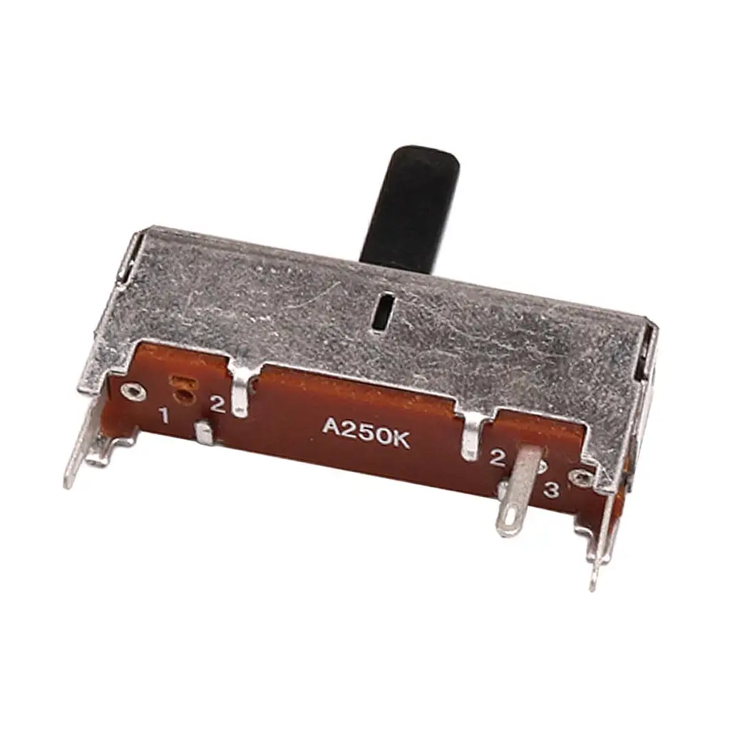 Posicionador deslizante durável do potenciômetro do cone da guitarra do metal A250K