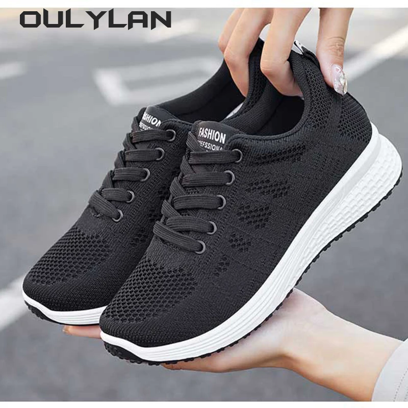 

Fashion Running Shoes Breathable Sneakers Mesh Flat Shoes Women Casual Shoes Walking for Woman White Tenis Feminino Female