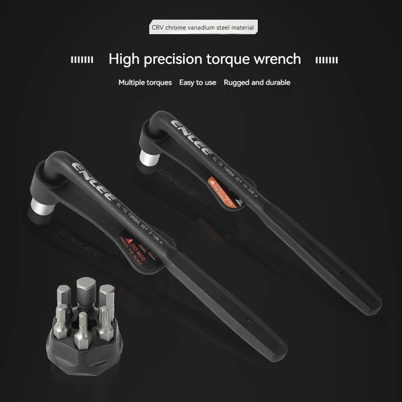 ENLEE Bicycle Torque Wrenches Convenient High Precision Torque Wrenches 10-20NM Alloy Hexagonal Set Multifunction Tools