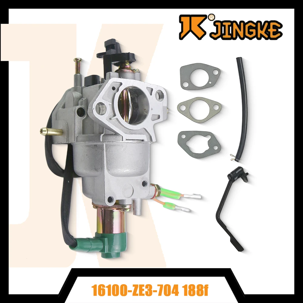 Carburetor with Solenoid For GX340 GX390 188F 190F 389cc 420cc Generator 13hp 14hp 15hp 16hp Engine 16100-ZE3-704