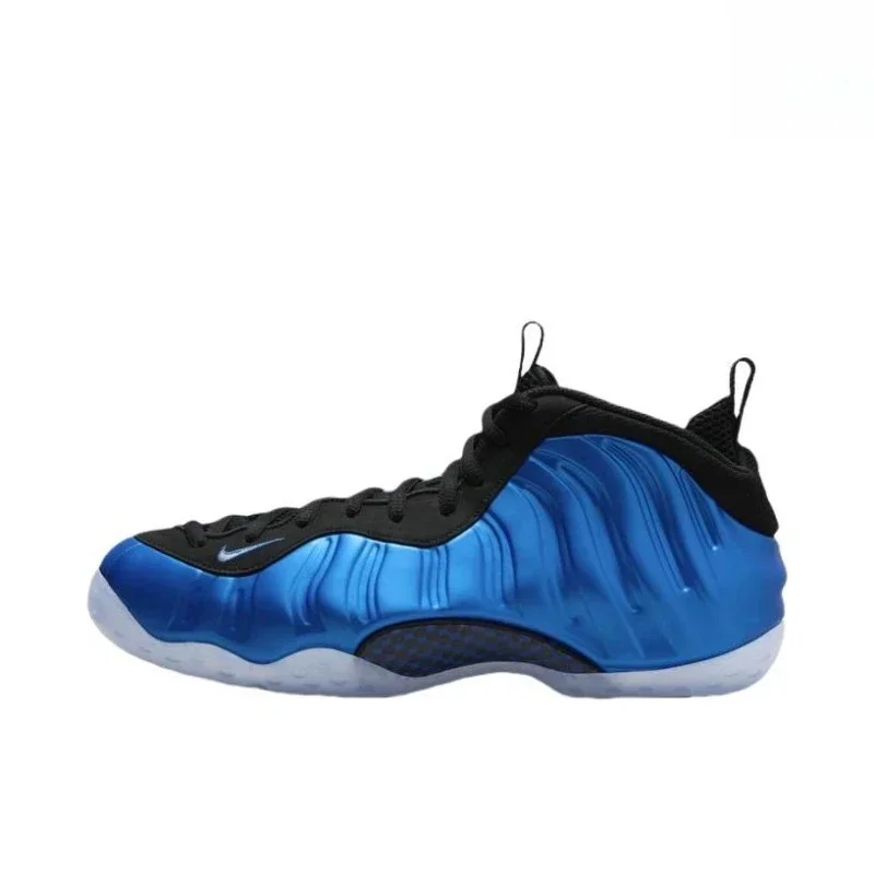 

Nike Air Foamposite One Синий Черный Ретро Универсальные противоскользящие противоударные спортивные мужские баскетбольные кроссовки для прогулок