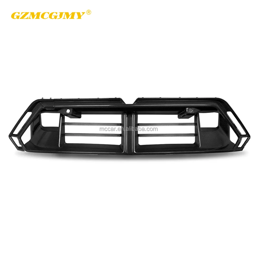 High Quality SQ Style Dry Carbon Fiber Front Grille For BMW M5 G90 G99 Car Accessories Front Bumper Grill