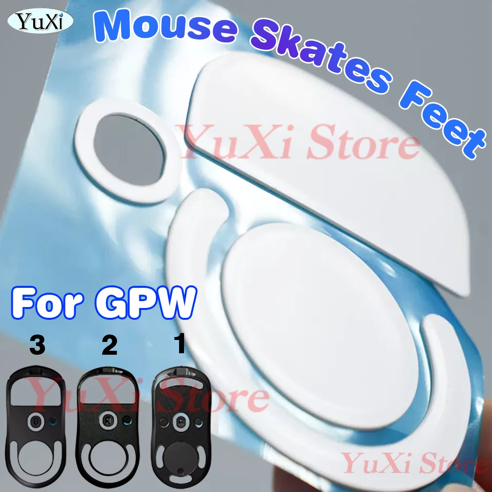 

Mouse Skates Feet For G PRO X Superlight GPX G PRO GPW Mouse Grip Tape for Logitech Wireless White Rounded Edges Sticker