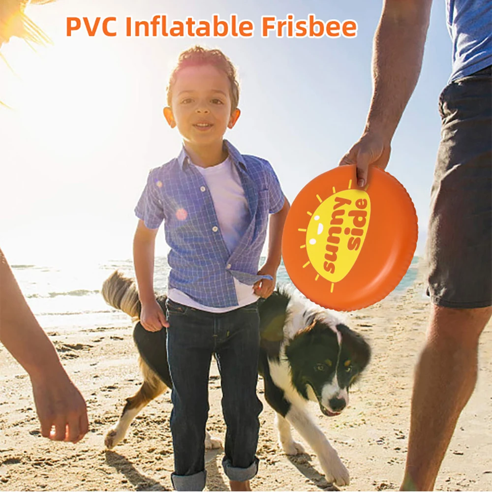 PVC aufblasbare weiche Frisbee Outdoor-Sport aufblasbare Frisbee Spielzeug kreative interaktive Eltern-Kind-Unterhaltung