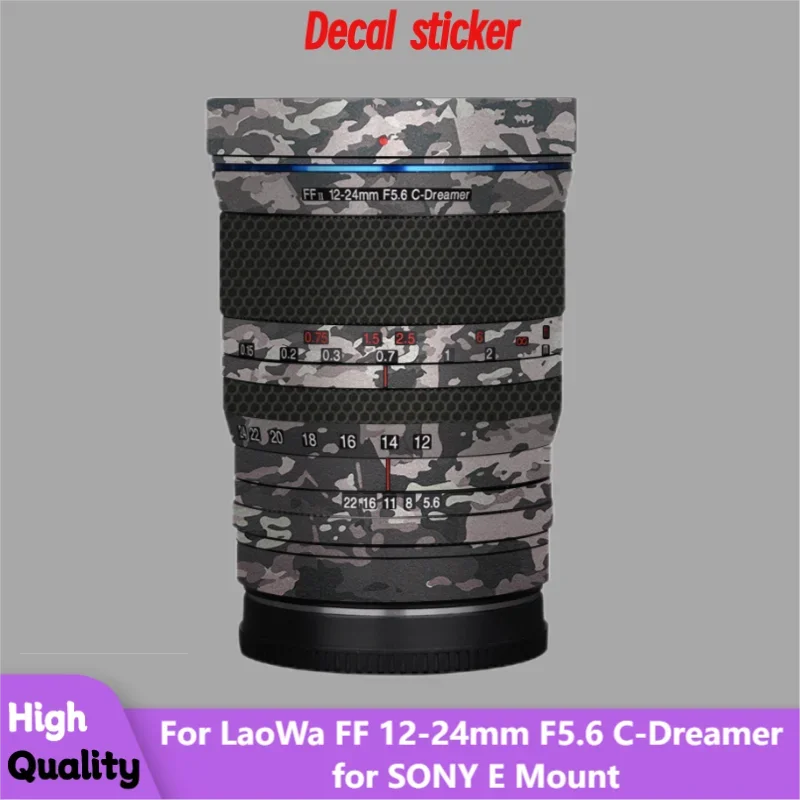 For LaoWa FF Ⅱ12-24mm F5.6 C-Dreamer for SONY E Mount Lens Sticker Protective Skin Decal Film Anti-Scratch Protector Coat