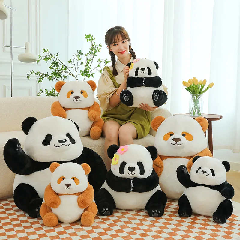 

Lovely Cartoon Rare Giant Panda Plusies Doll Cute Stuffed Soft Animals QiZai Pandas Girls Hug Pillow Baby AppeaseToys Kids Gifts