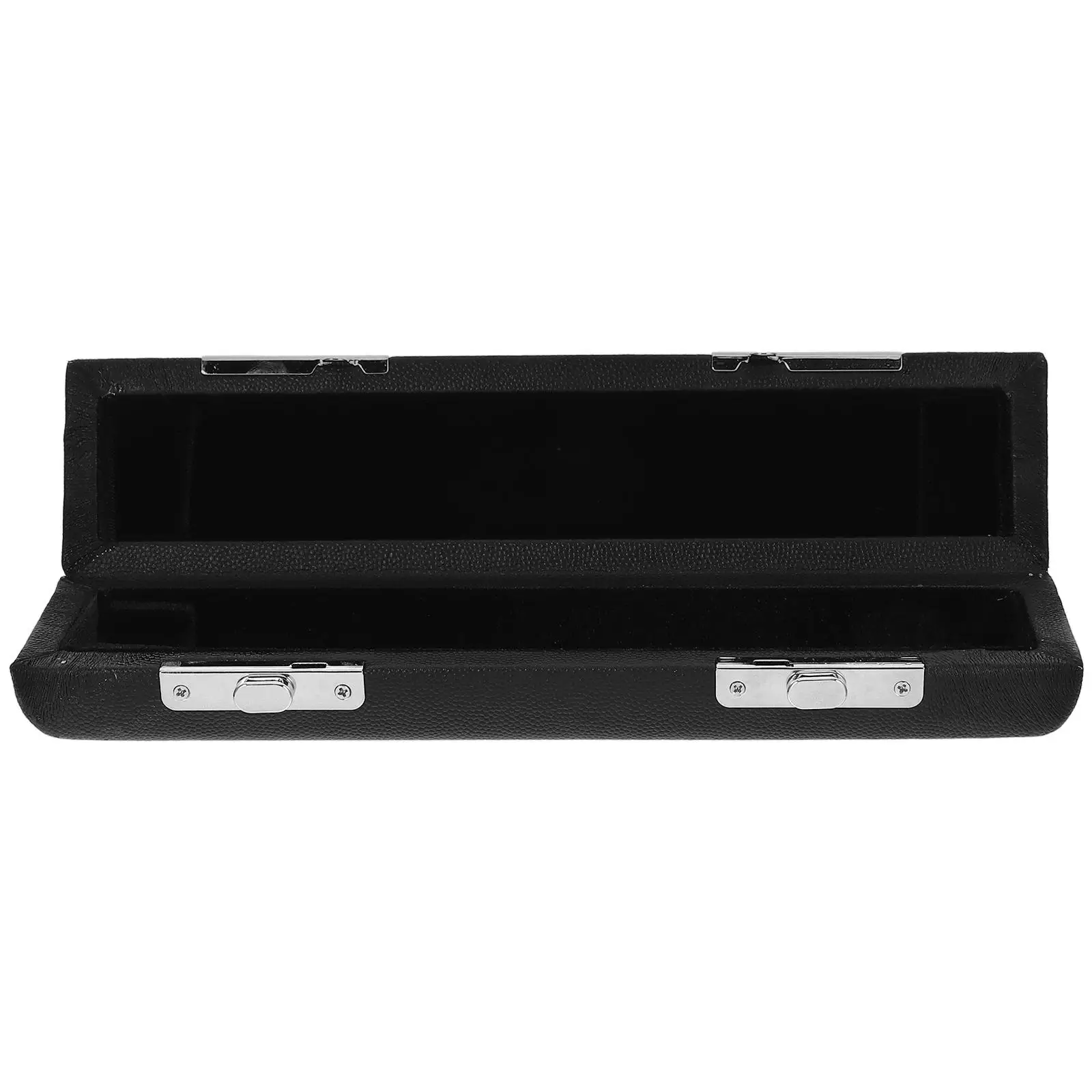 Black Wood 16 Holes Flute Storage Case Box Durable Practical Lightweight Portable Muscial Instrument