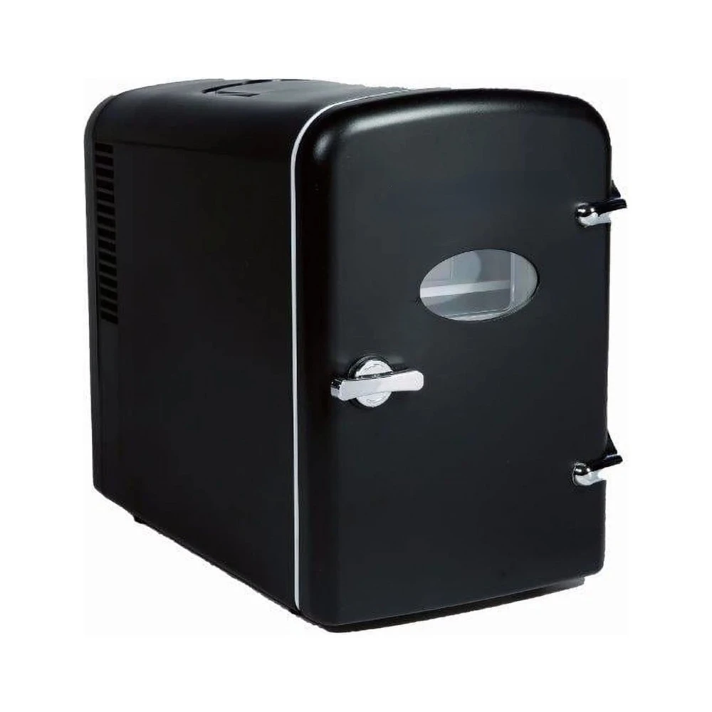 

6 Can Mini Personal Fridge Cooler,Black