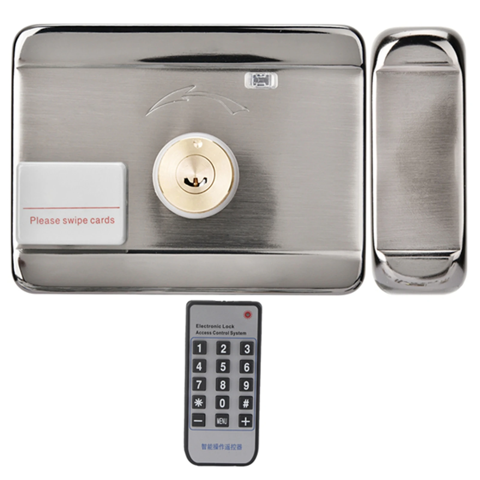 12V Door Lock Door Lock Intelligent Door Lock Smart Door Lock Electronic Access Intelligent System ID Double Head 12V Door Lock