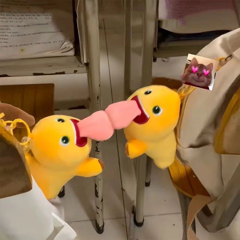 Nailong-animales de peluche de dinosaurio, juguetes de succión magnética, colgante de dragón de leche de lengua grande, muñeco de succión magnética, bonito juguete de peluche