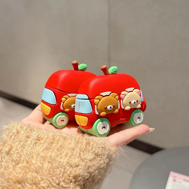 Bear in Car Cute Cartoon Lovely Case for Beats Studio Buds + Buds+ Plus Cover Earphone Protective Shell Protection for Beats