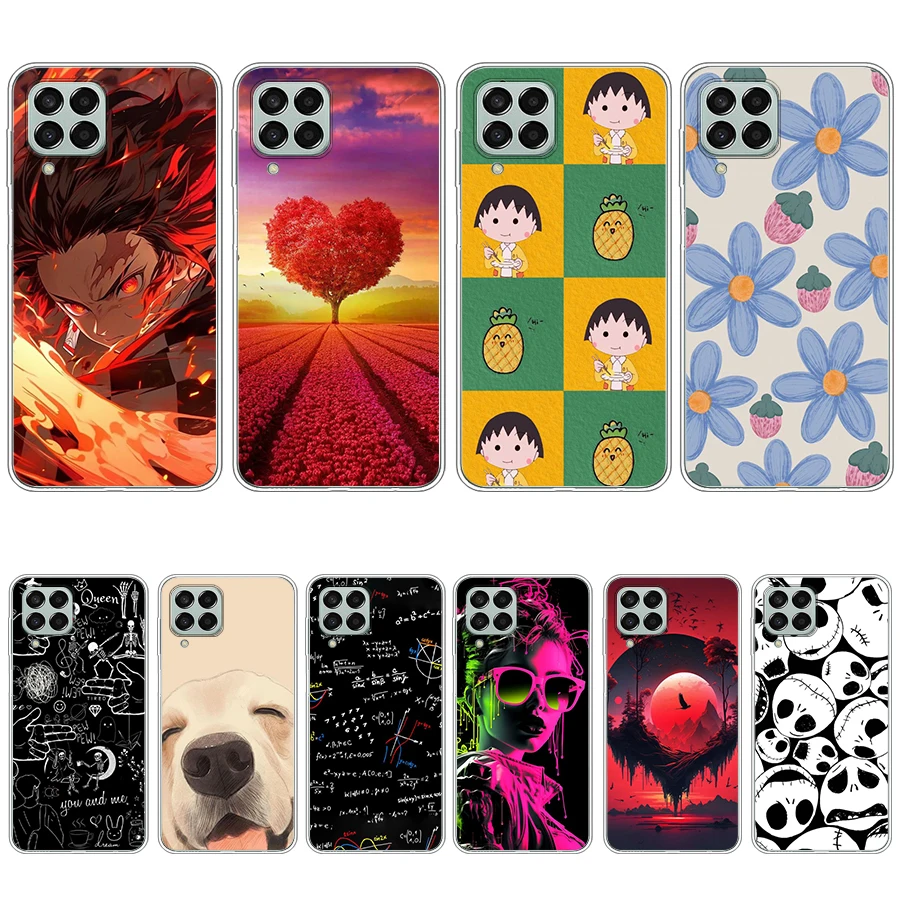 S3 colorful song Soft Silicone Tpu Cover phone Case for Samsung Galaxy m33/m53