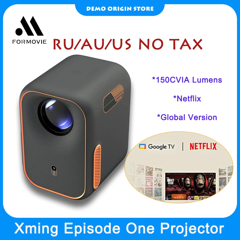 Formovie Xming Episode One Mini projektor 1080 FHD Domowy przenośny projektor globalny Google TV Netflix Cinema Inteligentny projektor zewnętrzny