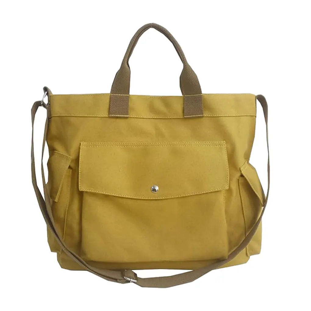 Bolso de mensajero para hombre y mujer, bolsa de hombro de viaje impermeable, de lona, informal, grande, combina con todo