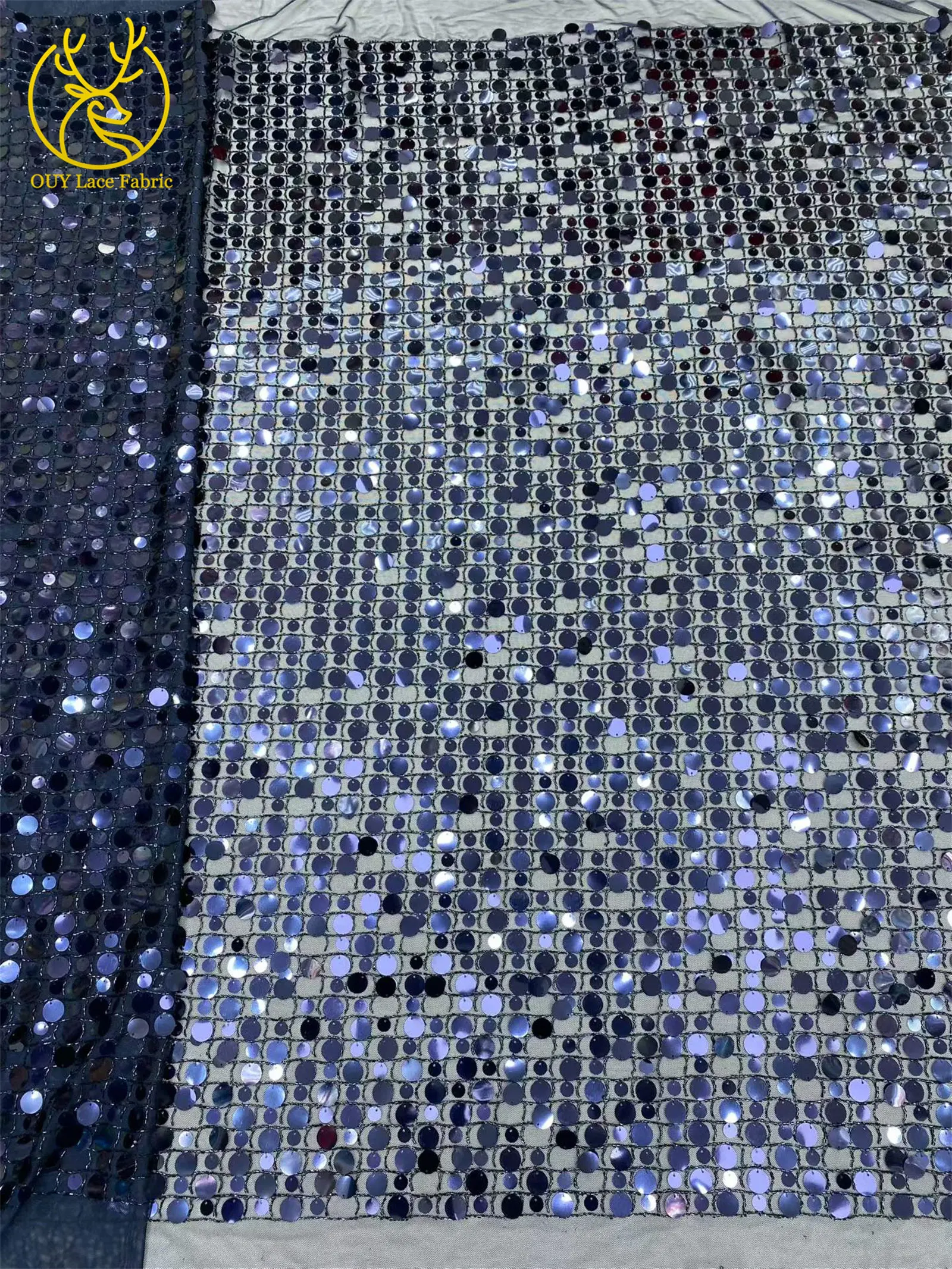 5 Yards Afrikanischer Pailletten-Spitzenstoff Weinrot Französischer Perlen-Tüll-Spitzenstoff Nigerianischer Netzspitzenstoff für Abendkleider – Detail 11