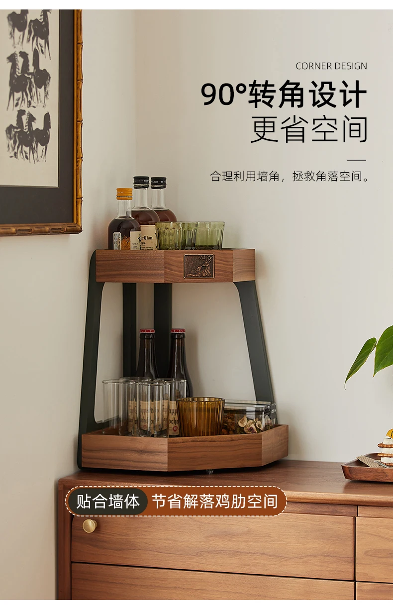 Rak penyimpanan cangkir desktop Rak penyimpanan cangkir kopi Rak display sudut kopi