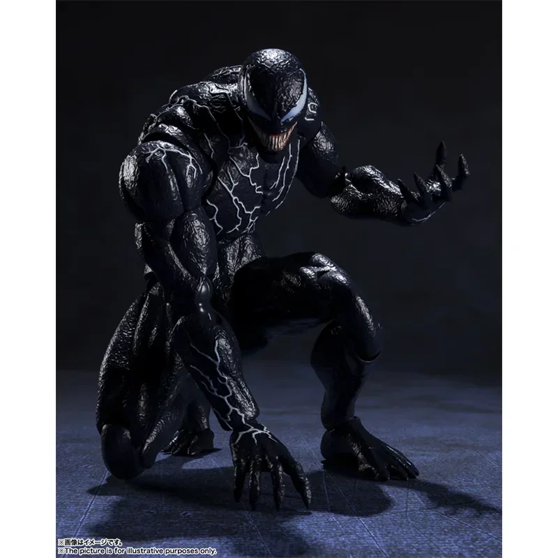 Bandai Original S.H.Figuarts Marvel Universe Anime Figure Venom 2 Action Figure Toys Gift Collectible Model Ornaments Dolls