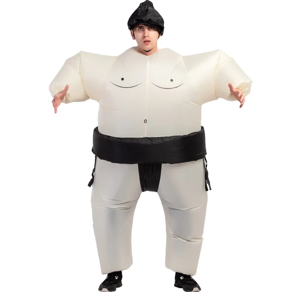 

2024 New Sumo Wrestler Costume Inflatable Suit Blow Up Outfit Cosplay Party Dress for Kid and Adult