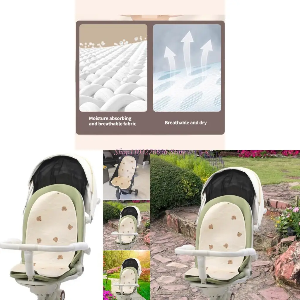 

R6FD Infant Pushchair Cushion Strollers Liners Cooling Pad Strollers Cushion