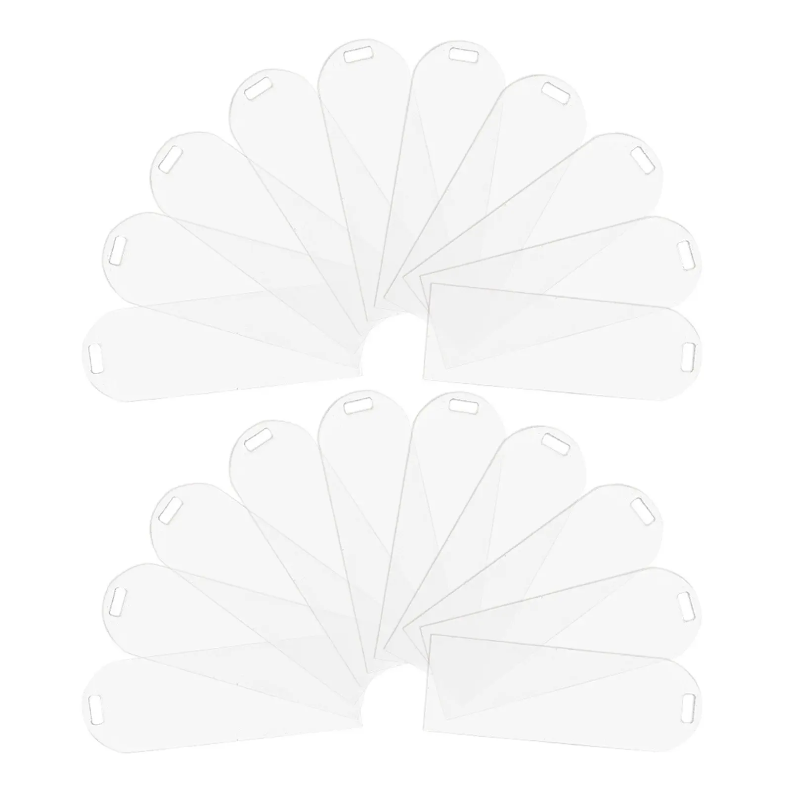 

20 шт. акриловых закладок: прозрачные, легкие, для чтения, набор для самостоятельного изготовления, акриловые заготовки для закладок