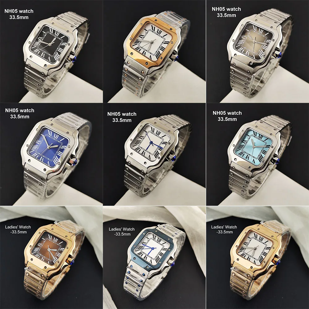 Couple Watch 2026 New NH05 ladies' watch/NH35 Men's Watch Customized Logo Rome Suitable for NH05/NH35 Movement Automatic Watch view 2
