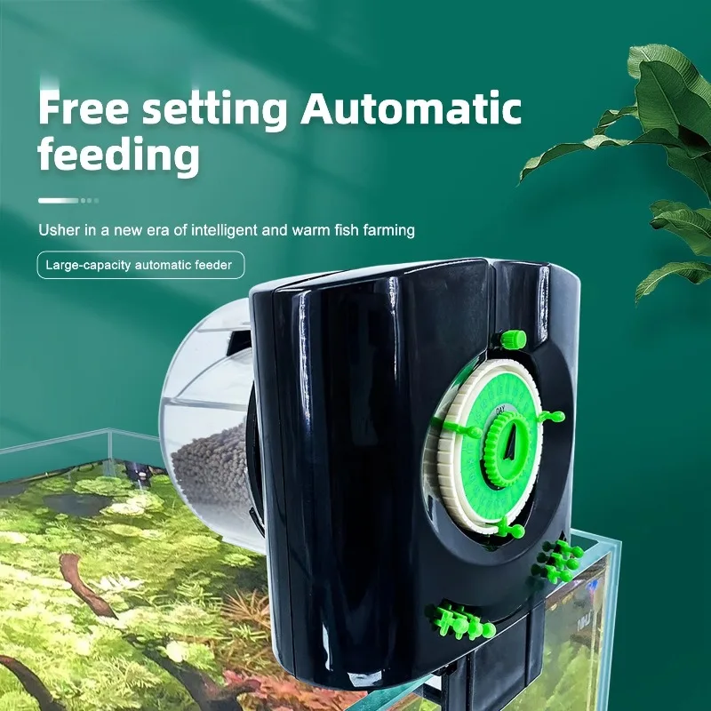 Intelligent Timing Automatic Fish Tank Feeder Thickened ABS Plastic Shell Waterproof Sealed Ornamental Fish Feeder Box