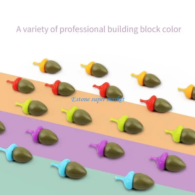 090b Toy Couleur Perle Clip Puzzle Toy pour bébé Fine Motor Companting Matching Toy Toddler Learning Gift