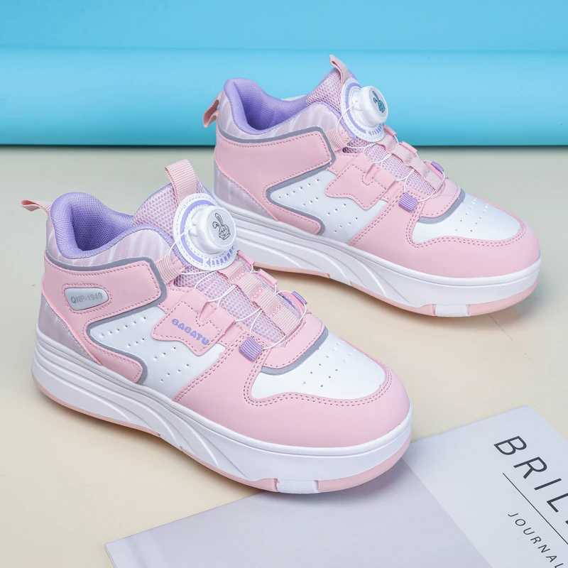 

Student Roller Sneakers: Lightweight Wheeled Shoes for Boys, Girls & Teens – Kids' Roller Shoes for Commuting