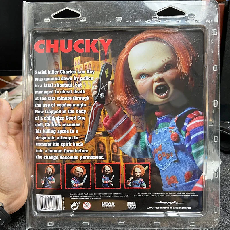 The New Genuine First Edition Neca Ghost Baby Back To Soul Chucky Chucky Cloth Hair Transplant 8 Inch Movable Model Hand Puppet