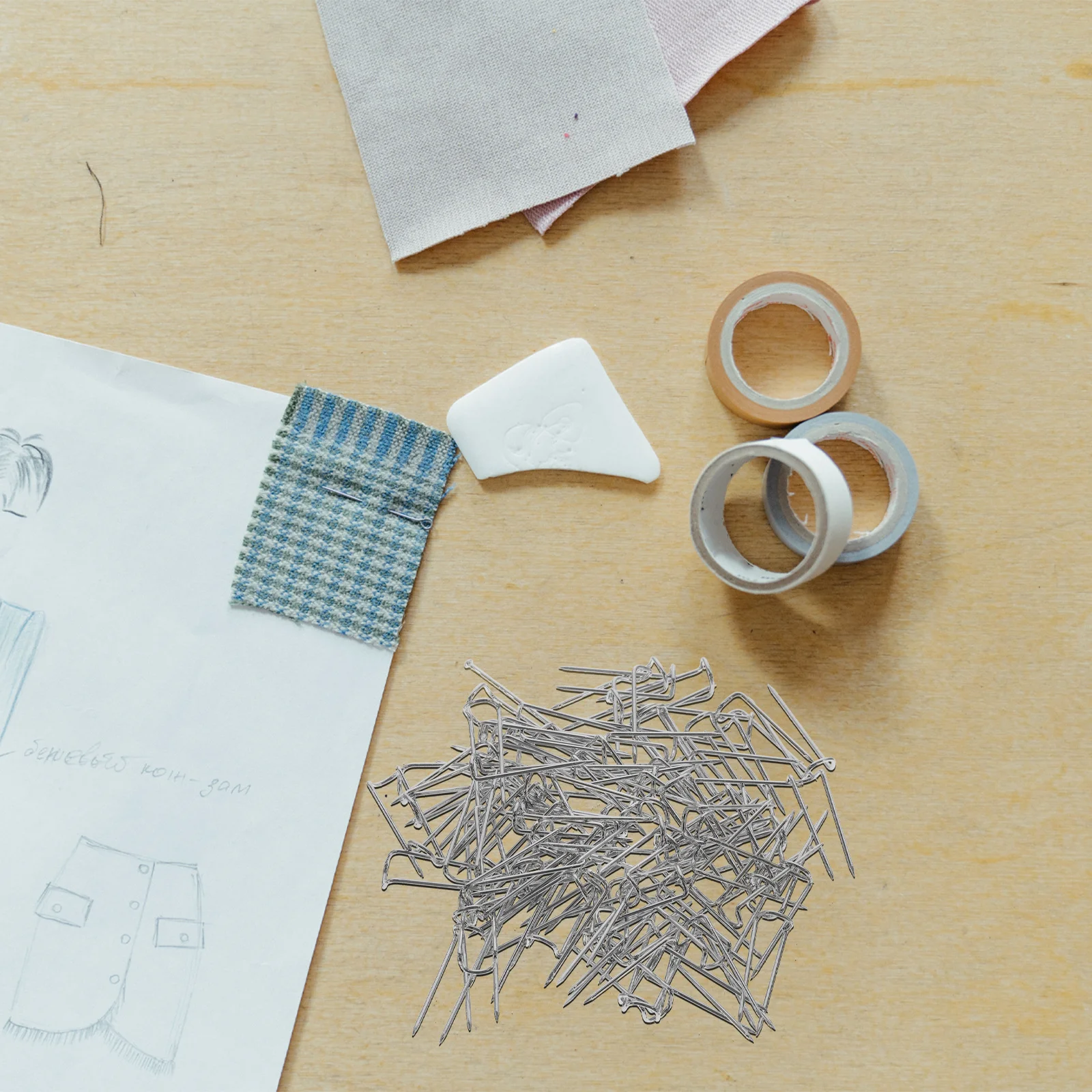 

Box Sewing Pins Push Pins Strong Hard Pointed U Shaped Needles for Fabric Quilting Sewing Craft DIY Decoration Fixing Pin