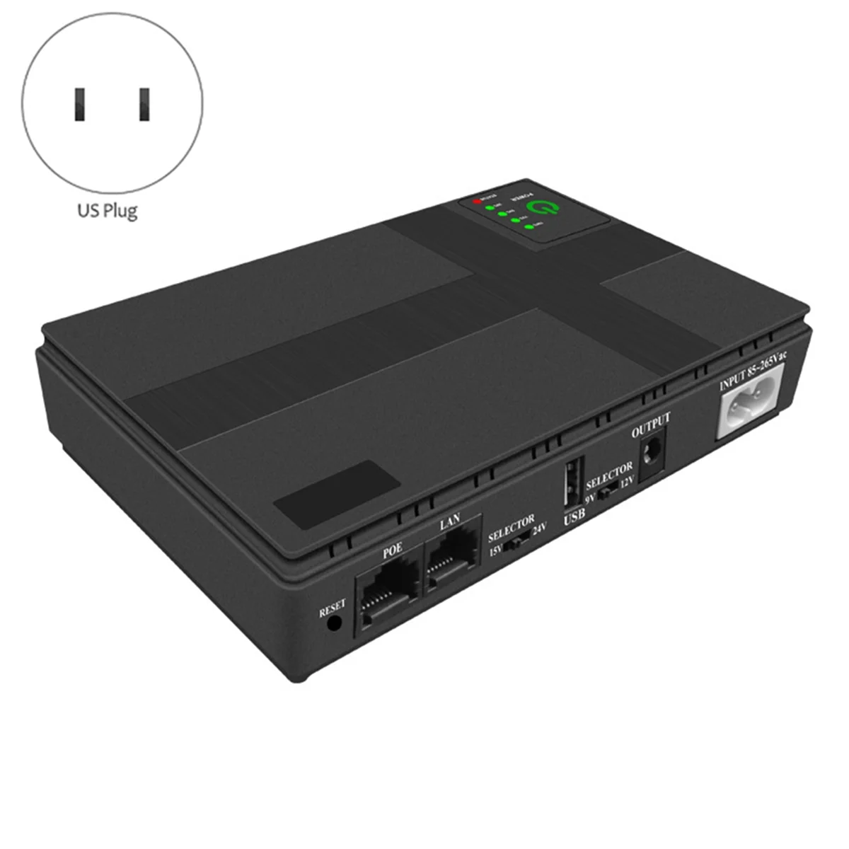 

ATP-DC UPS Uninterrupted Power Supply 10400MAH Standby Power Supply 5V 9V 12V 15V 24V Support POE for Wireless Router (US)