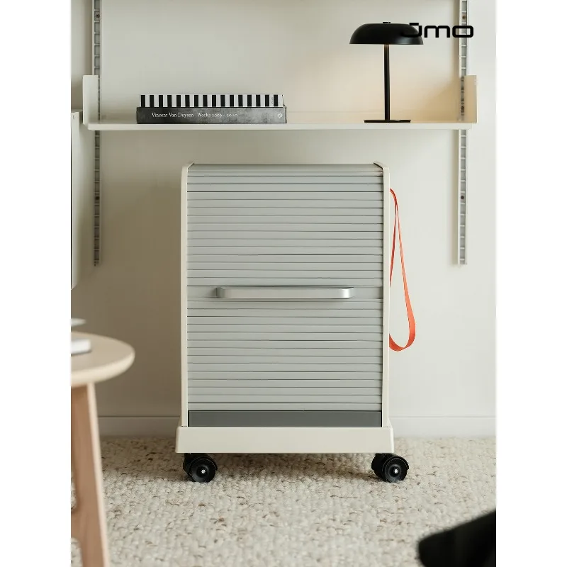 Research Institute Movable Under-Table Storage Cabinet Roller Shutter Door Cabinet Locked File Cabinet Locker Ins Wind Bedside