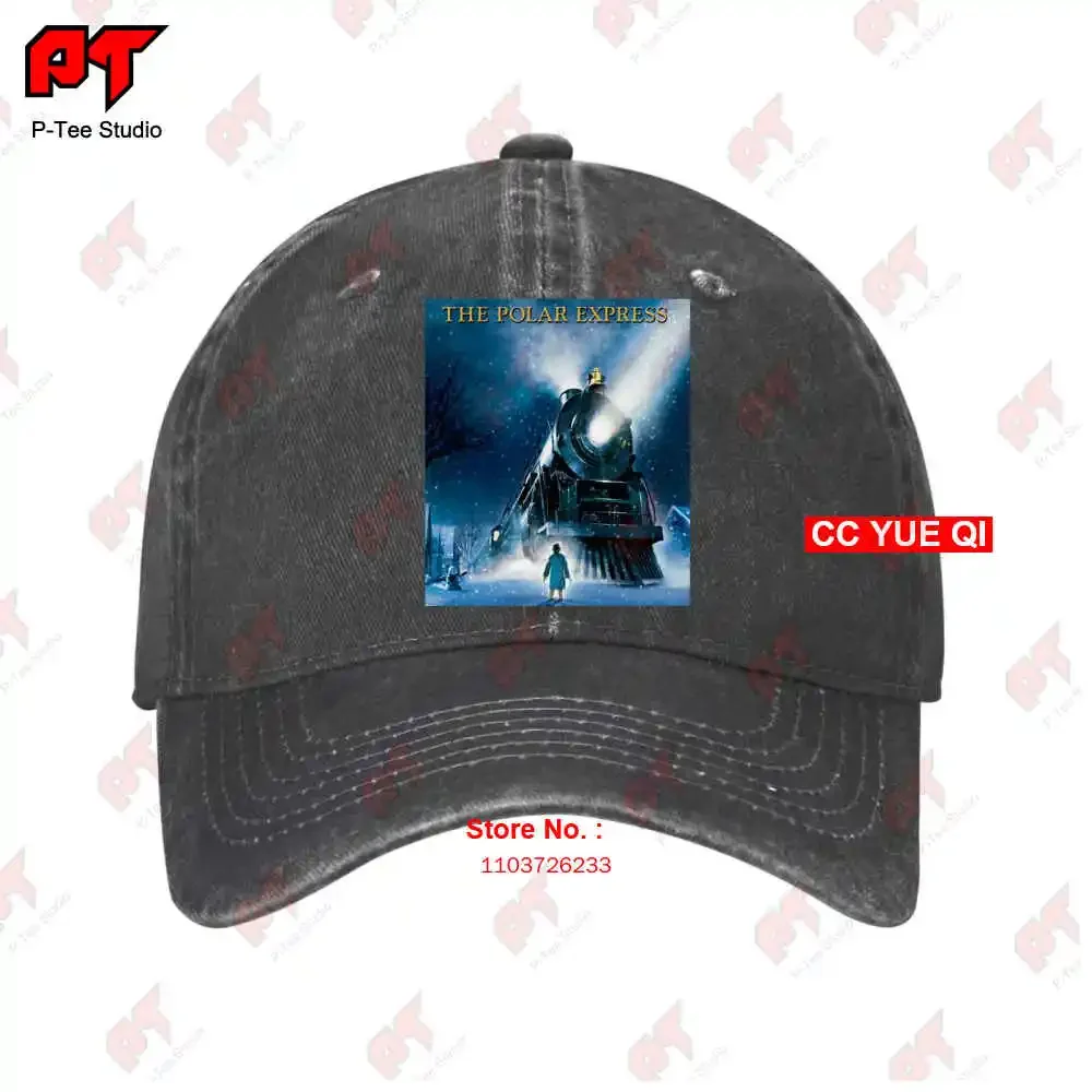 The Polar Express Movie Train Heading Down The Tracks Baseball Caps Truck Cap YGJ9