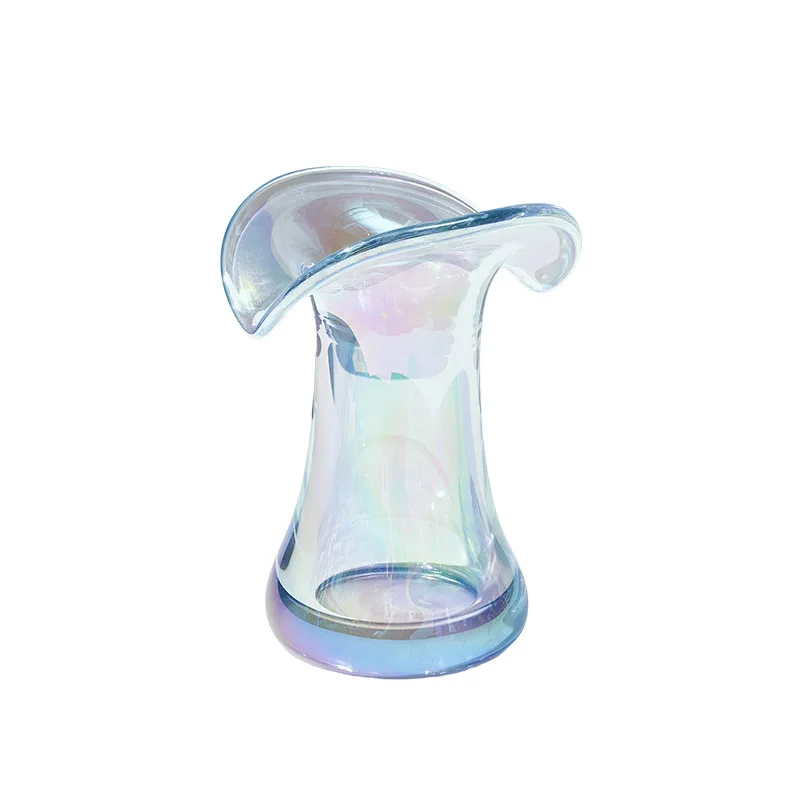 

American colorful crystal glass vase, bedroom, living room wine cabinet, TV cabinet, model room, soft home decoration, handmade