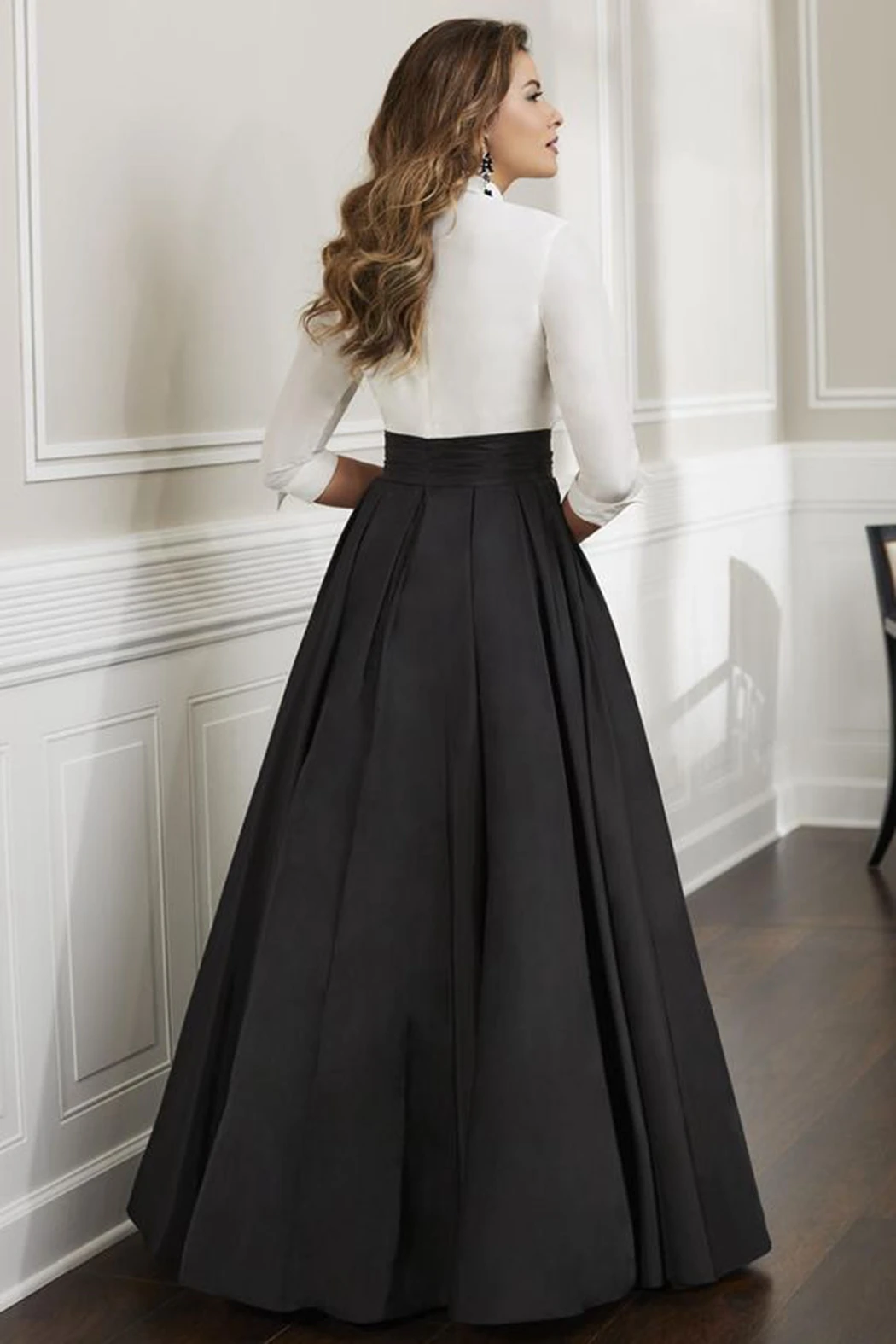 Black Satin Maxi Skirt for Women High Waist A Line Floor Length Formal Long Skirts for Office Lady Vintage Evening Skirt Saia