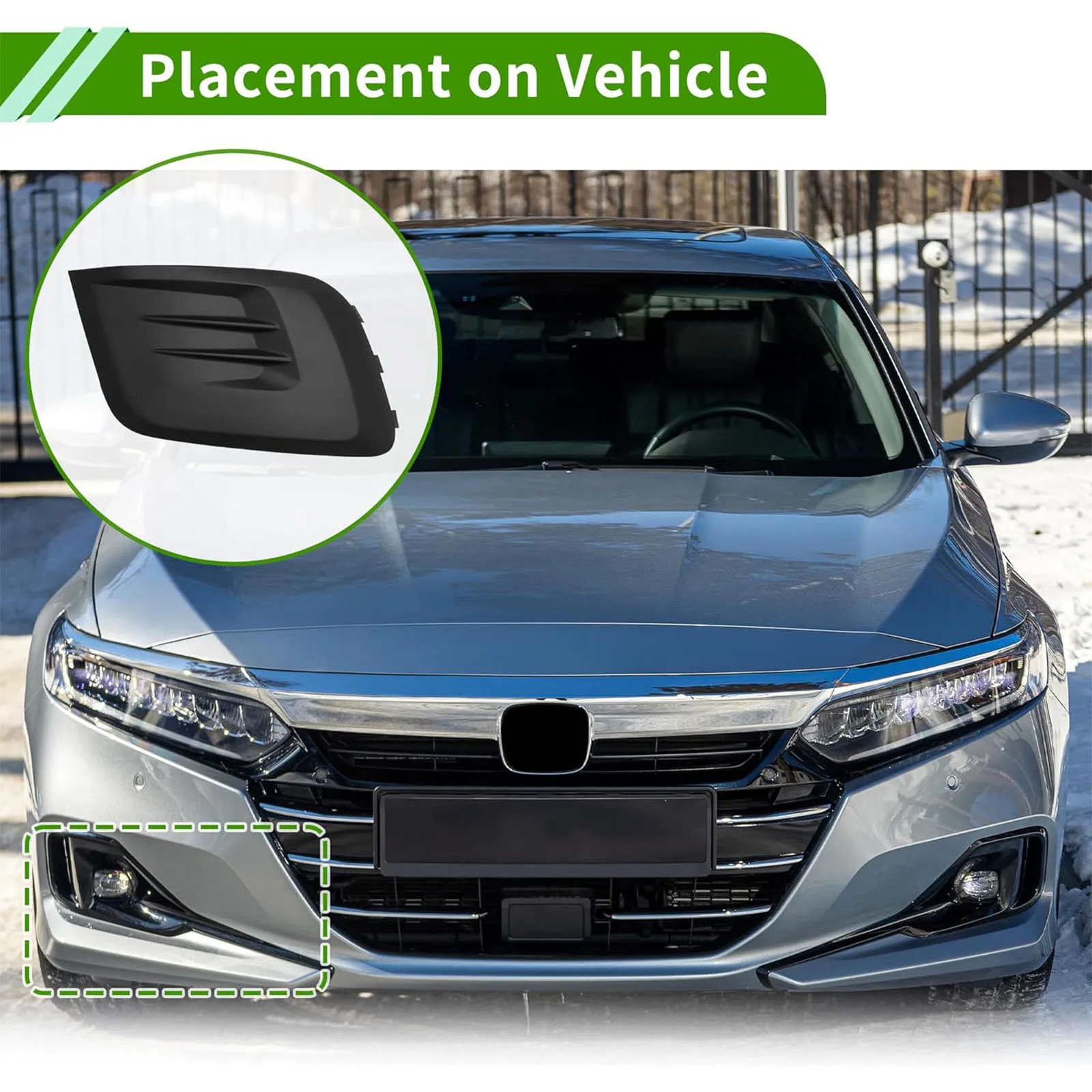 

Передний бампер, противотуманная фара, крышка решетки, простая установка, замена, высокая производительность, совместима с Peugeot Partner 2015-2019