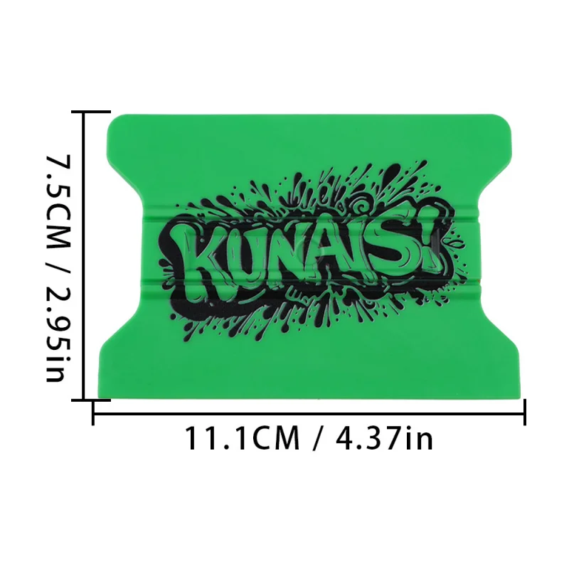 Kunais Double-Blade Color-Changing Scraper with Magnetic Wing-Shaped Scraper Car Film ToolTPEEVelvet Cloth Adhesive Magic Tool
