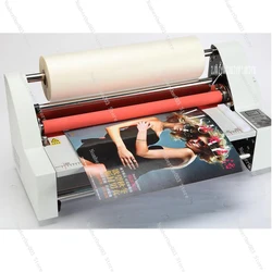 Film Laminator Four Rollers A3 SIZE Hot Roll Laminating Machine Electronic Temperature Control Singleroll Laminator V350