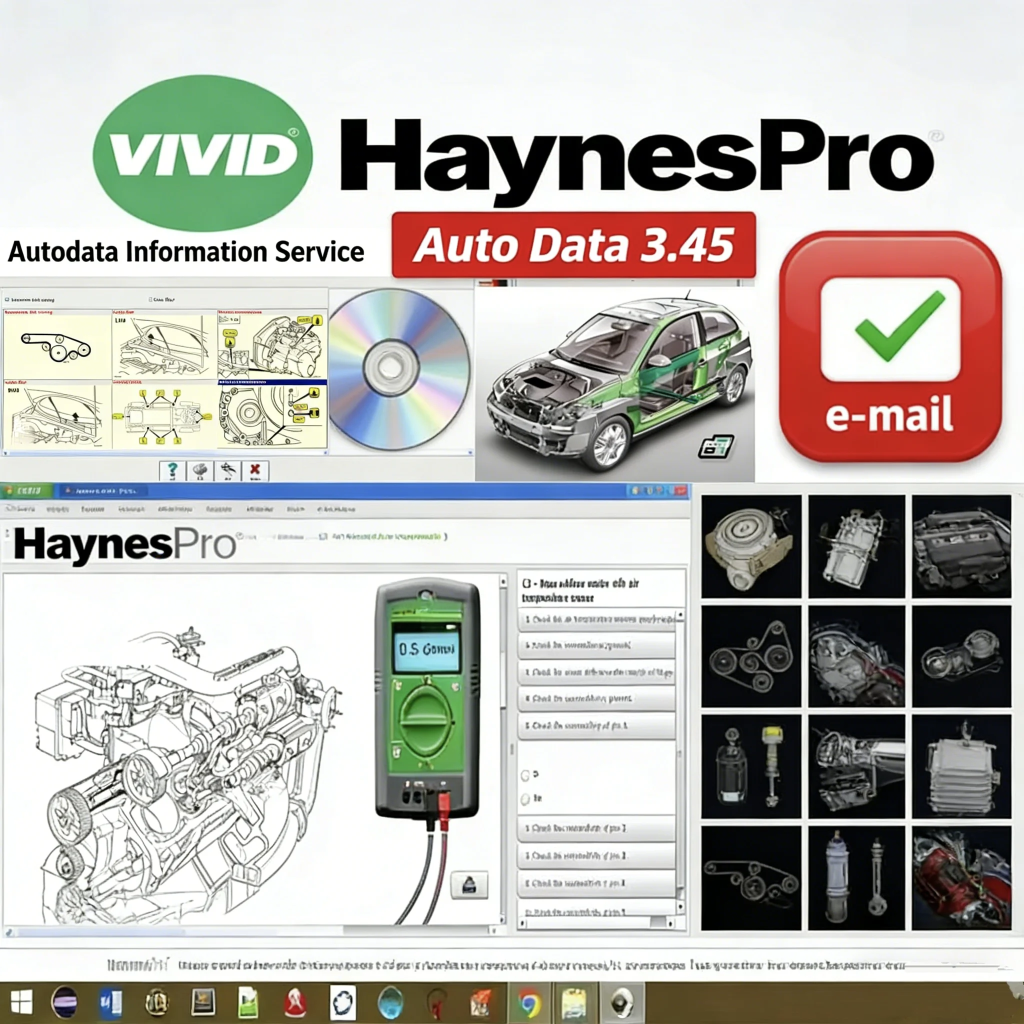 Auto.Data 3.45 برنامج إصلاح السيارات haynes pro Vivid Workshop 2018.1 كتالوج أجزاء البيانات الفرنسية متعدد اللغات 2025