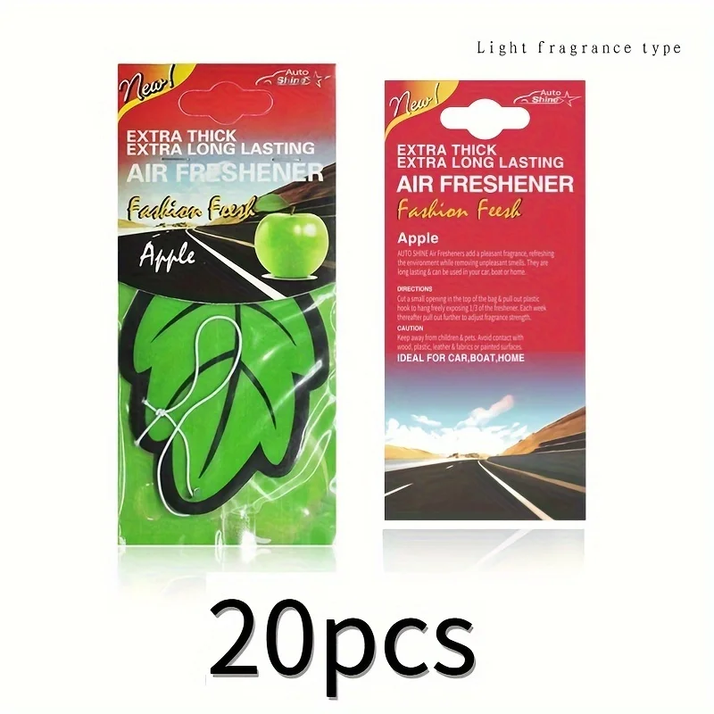 3-60 stuks Auto Luchtverfrisser Natuurlijk Geurende Thee Papier Auto Hangende Vanille Parfum Geur Bladsvorm Auto Accessoires Interieur