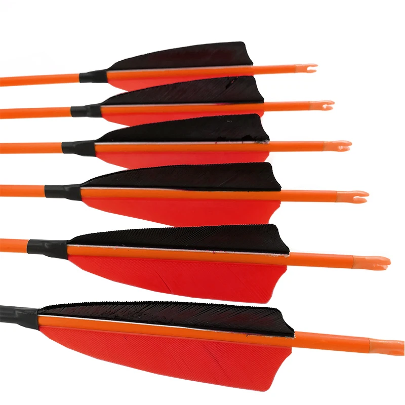 

12pcs 100% Pure Carbon Arrows Archery ID 4.2MM Spine 800 4inch Turkey Feather 80gr Tips Recurve Bow Longbow Hunting
