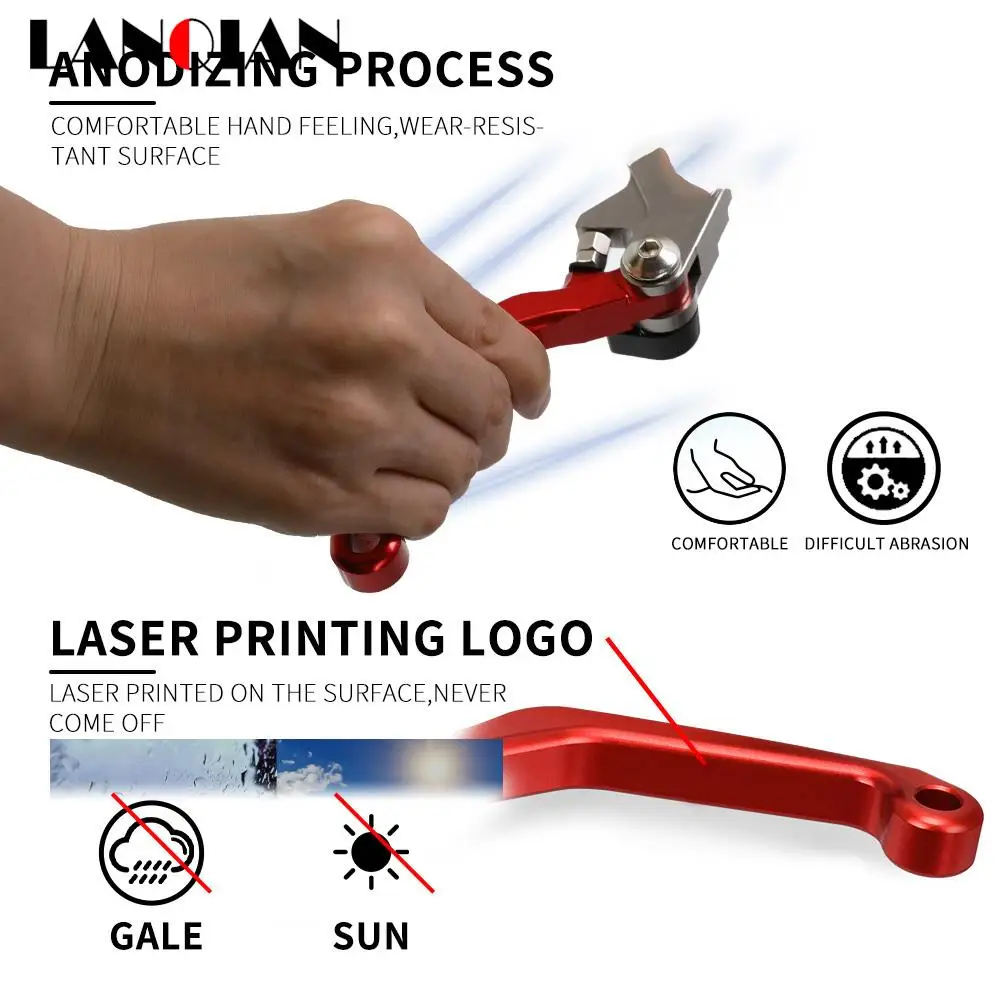 Para Kawasaki KLX 125 150S 150BF 150L 250 230R KLX125 KLX150S KLX150L KLX230R palancas de embrague de freno plegables pivotante para moto de cross