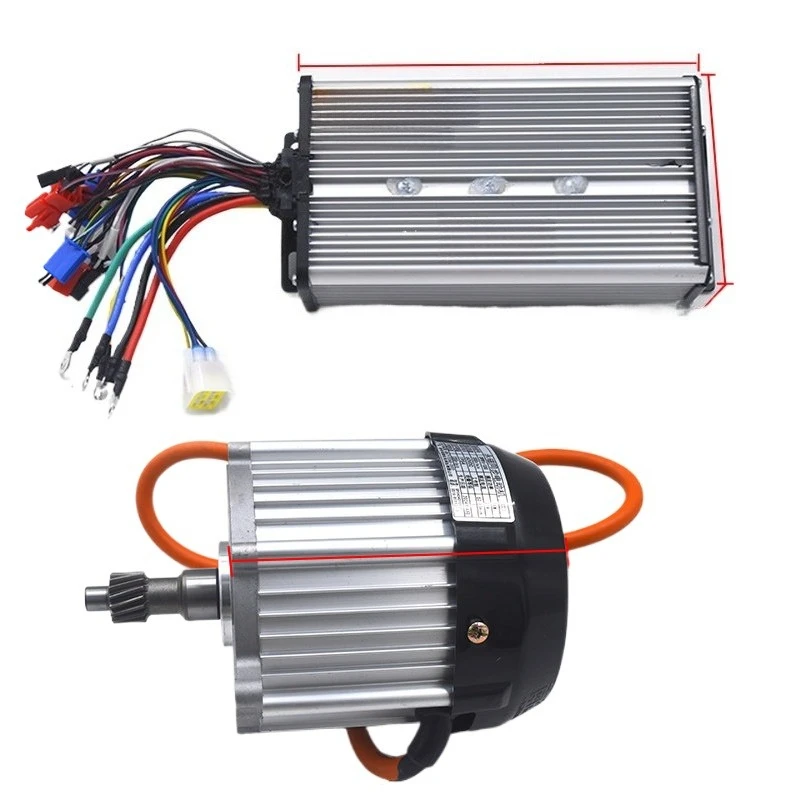 For Electric Tricycle Motor Controller 2000W 60V 72V 4-Wheel Permanent Magnet Synchronous Brushless Motor