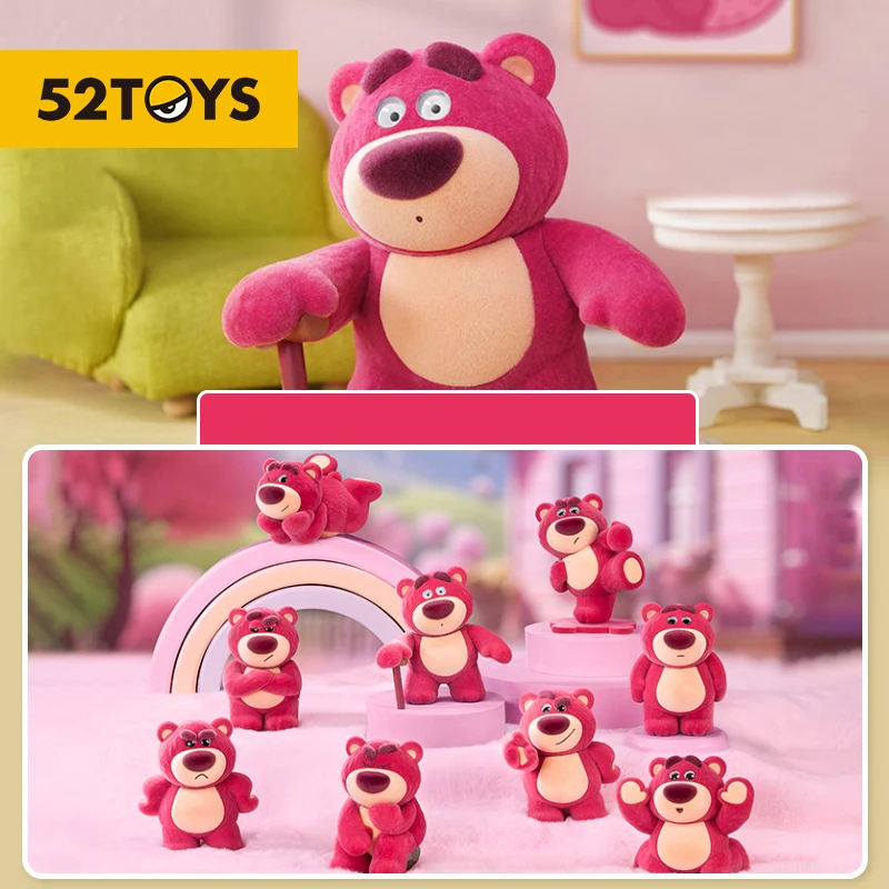 Miniso Disney Anime Figuren Lotso Serie Model Pop Speelgoed Cartoon Kawaii Schattige Desktop Model Decoraties Blinde Doos Verjaardagscadeau