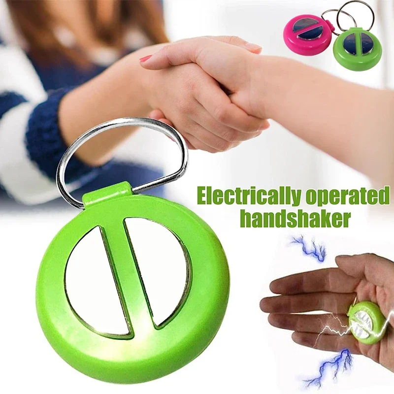 Hand Buzzer Toy Shocking Handshake Trick Joke Toy Party Prank Toy Electric Tricky Toy for April Fools Day Halloween Random Color