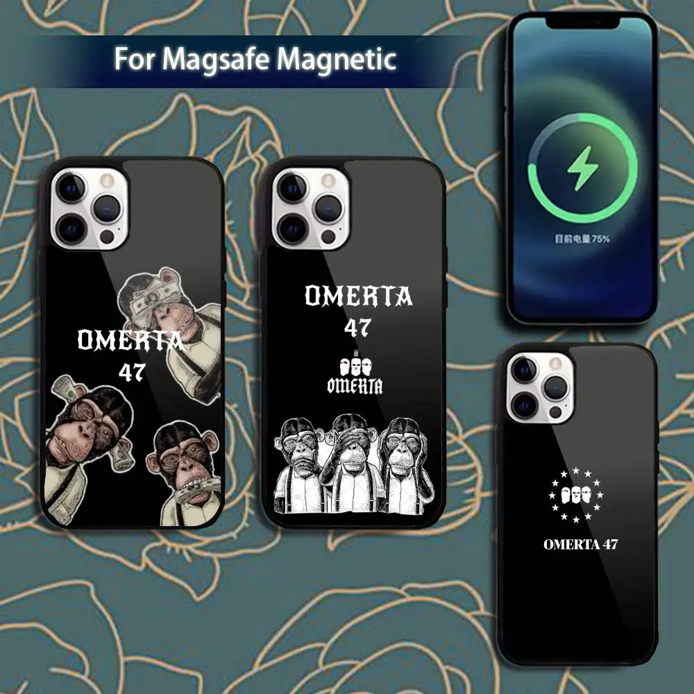 

O-Omerta m-Maes 47 Phone Case For iPhone 16,15,14,13,12,11,Pro,Max,Plus,Mini,Magsafe,Magnetic Wireless Charging Case