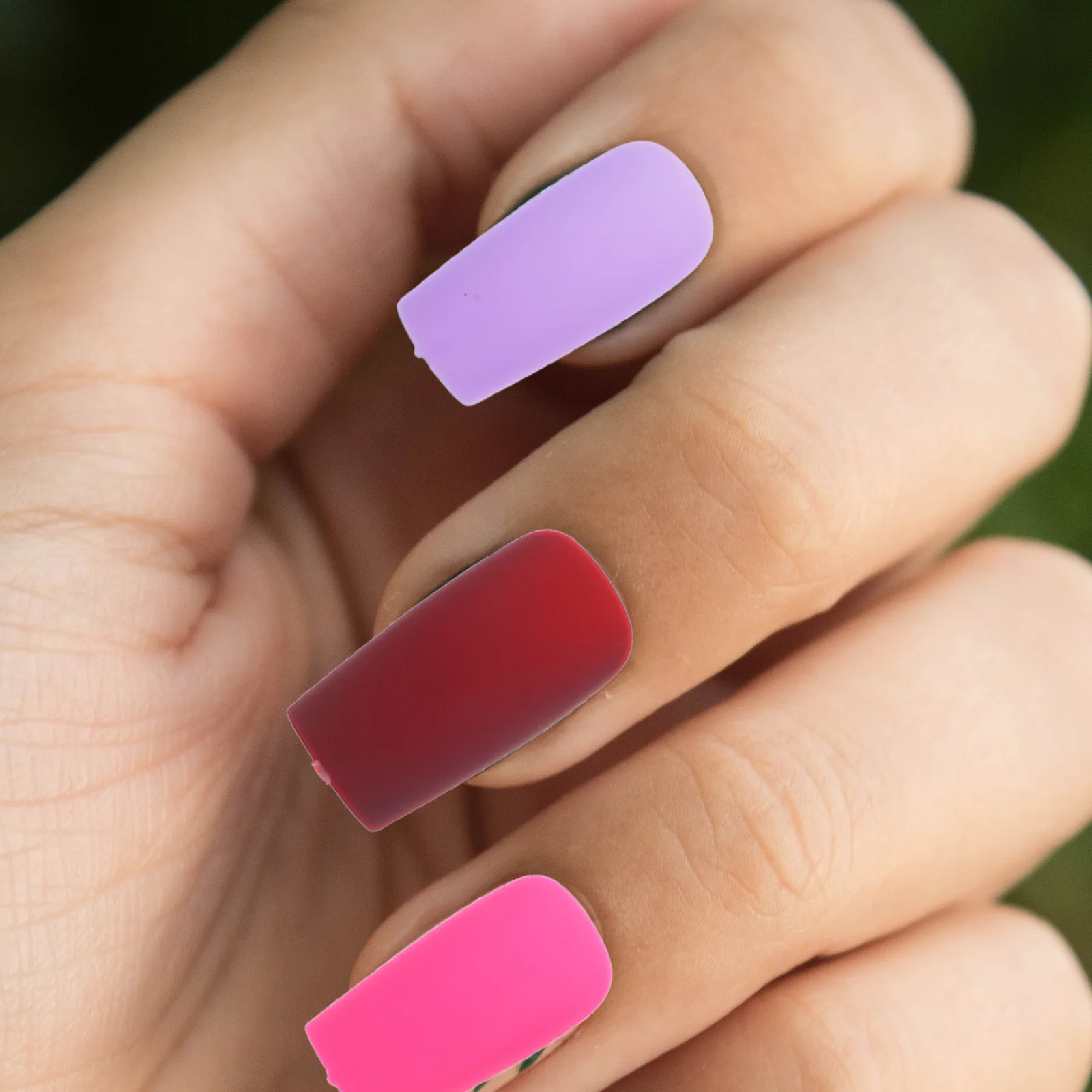 Solid Color Glue on Nails Set Medium Square Matte Glossy Press on Fake Nails Easy Remove Nail Art Supplies Manicure Supplies