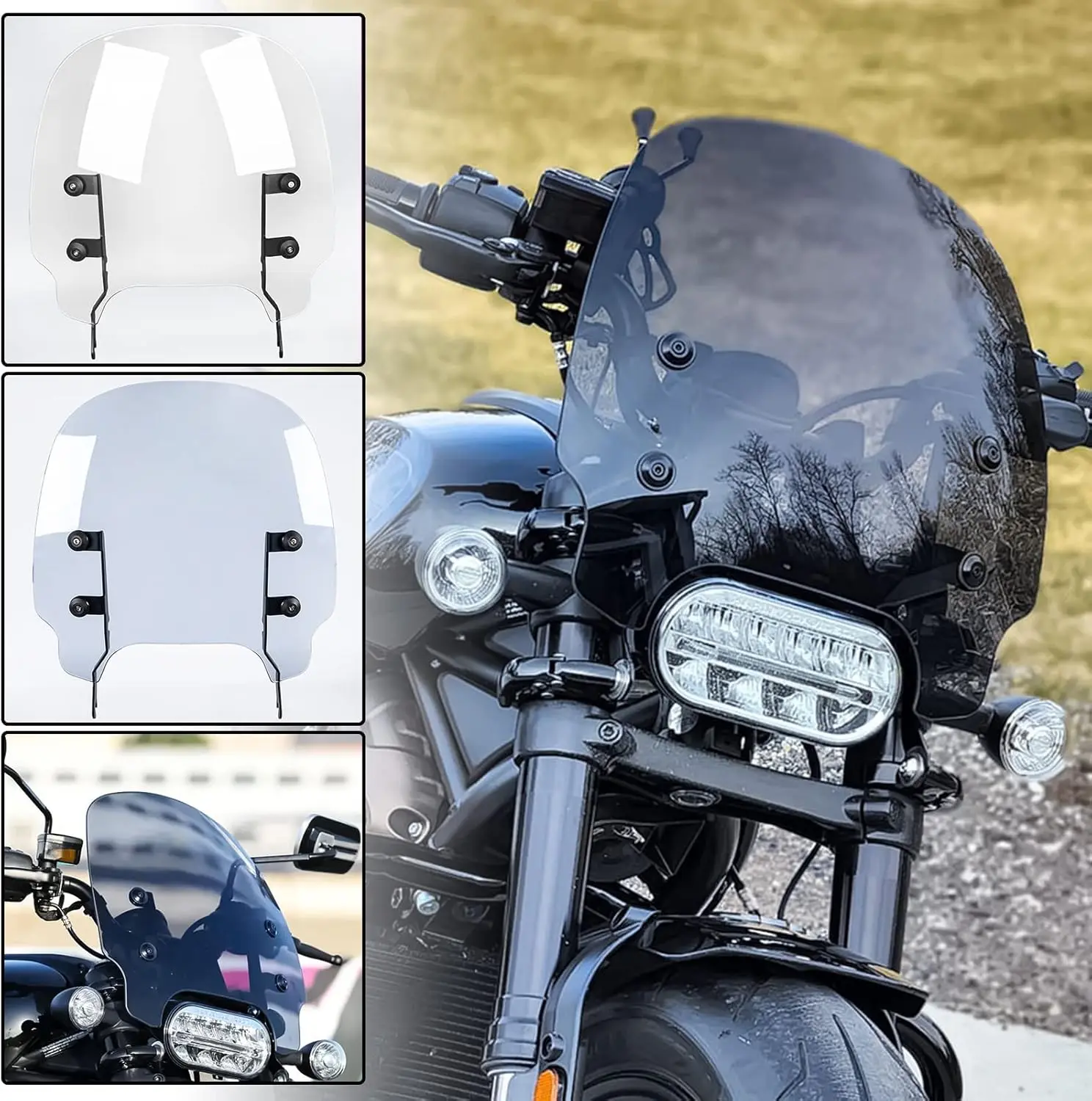 

Лобовое стекло мотоцикла, дефлектор ветрового стекла, совместимый с H-Arley Sportster S RH1250S RH 1250S 2021-2023 2022, Flyscreen Pr