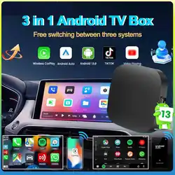 Android 13 Carplay AI Box Wireless Android Auto Smart TV Box For Youtube Netflix Toyota Mazda Hyundai Haval GMC Ford MG VW Kia